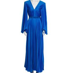 SEM SEM New York Cutout Pleated Satin Jumpsuit- Size 2